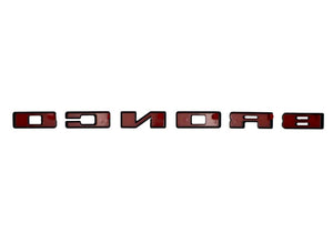 2021+ Ford Bronco Grille Lettering Overlay Kit, Black — Ford Racing (M-1447-BLMB)