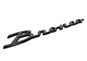 2021-2024 Ford Bronco Classic Script Fender Badge Kit, Gloss Black — Ford Racing (M-1447-BSGS)