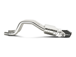 2014-2017 Chevrolet Corvette C7 Z06 Slip-On Exhaust — Akrapovic Titanium with Carbon Tips (MTP-CO/TI/2)