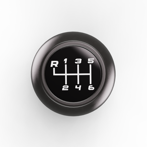 Jeep JL/JT Shift Knob in Black, top view