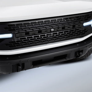 2021+ Ford Bronco Grille Lettering Overlay Kit, Black — Ford Racing (M-1447-BLMB)