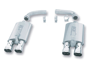 1984-1991 Chevrolet Corvette C4 5.7L V8 Rear Section Exhaust with 2.5in Converter — Borla (11376)