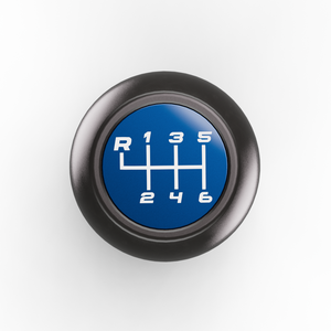 Jeep JL/JT Shift Knob in Dark Blue, top view