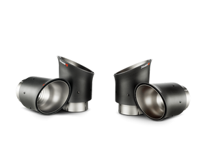2014-2017 Chevrolet Corvette C7 Z06 Slip-On Exhaust — Akrapovic Titanium with Carbon Tips (MTP-CO/TI/2)