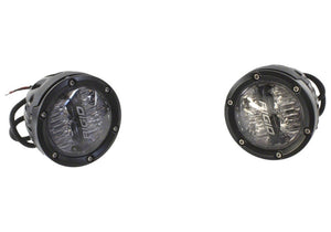2021+ Ford Bronco Mirror-Mounted 4in Rigid LED Lights Kit — Ford Racing (M-15200K-BML)