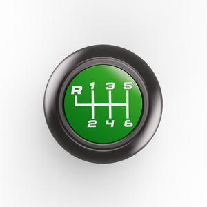 Jeep JL/JT Shift Knob in Green, top view