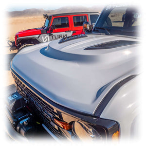 2021+ Ford Bronco Heat Extraction Hood — Turn Offroad Fiberglass