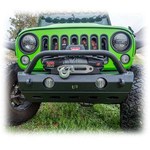 2007+ Jeep Wrangler JK, JL & Gladiator JT Front Bumper with Full Skid Plate — Turn Offroad