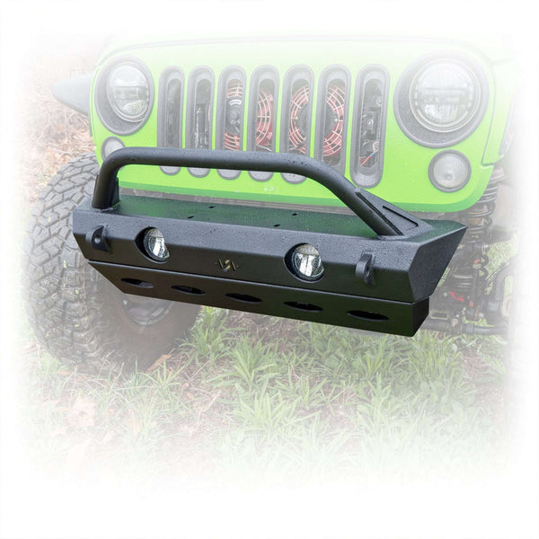 Front Bumper with Full Skid Plate for Jeep Wrangler JK, JL, and Gladiator JT