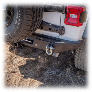 2018+ Jeep Wrangler JL Rear Bumper with Hitch Receiver — Turn Offroad
