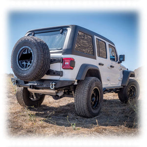 2018+ Jeep Wrangler JL Rear Bumper with Hitch Receiver — Turn Offroad