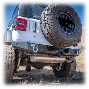 2018+ Jeep Wrangler JL Rear Bumper with Hitch Receiver — Turn Offroad