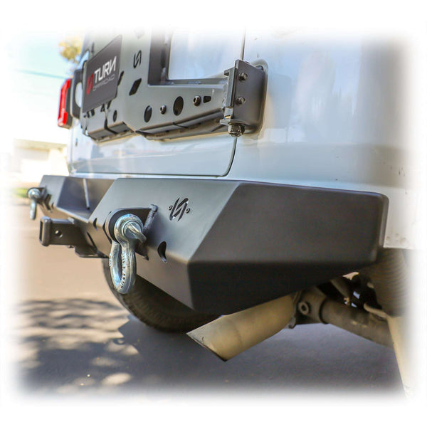 Rear Bumper with LED Pod Lights and Hitch Receiver for Jeep Wrangler JL
