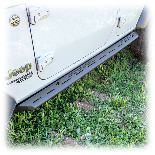 Rock Slider Steps with Frame-Mount System for Jeep Wrangler JL 4-Door