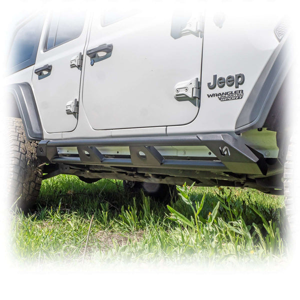 Rock Sliders with Frame-Mount System for Jeep Wrangler JL 4-Door