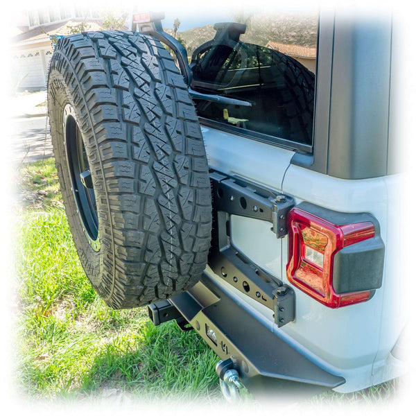 Tailgate Reinforcement Tire Carrier for Jeep Wrangler JL