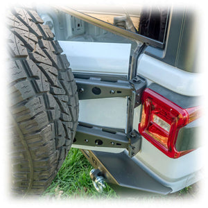2018+ Jeep Wrangler JL Tire Carrier & Tailgate Reinforcement — Turn Offroad
