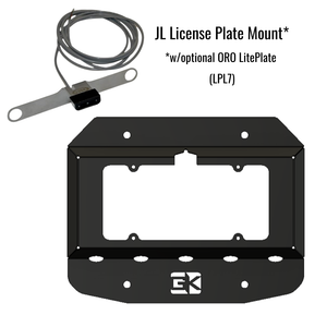 2018+ Jeep Wrangler JL License Plate Relocation Kit — GateKeeper Off-Road