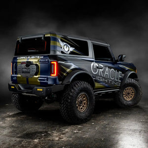 2021-2025 Ford Bronco Flush Mount LED Tail Lights — ORACLE Lighting V2, Low-Profile 1,400 Lumens
