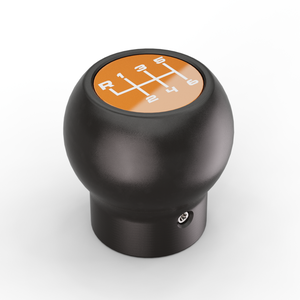 Jeep JL/JT shift knob in Orange, isometric view