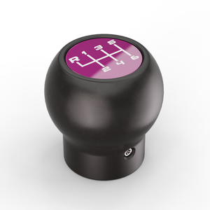 Jeep JL/JT shift knob in Purple, isometric view
