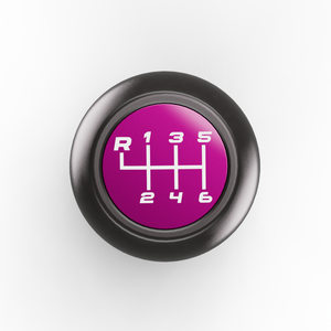 Jeep JL/JT shift knob in Purple, top view