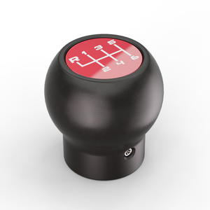 Jeep JL/JT shift knob in Red, isometric view