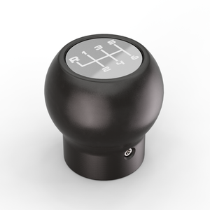 Jeep JL/JT shift knob in Silver, isometric view