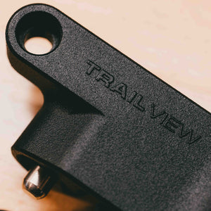 TrailView Snap V2 Doors Off Mirror — snap mechanism detail