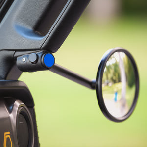 TrailView Slide V3 Doors Off Mirror for Jeep Wrangler JL & Gladiator JT — anodized aluminum mirror head detail
