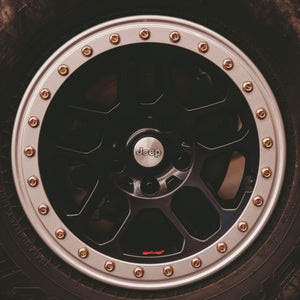 Jeep JL & JT Brushed Center Cap — back view