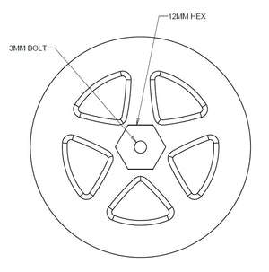 Latrax RC 2.2-inch Wheels — rear view