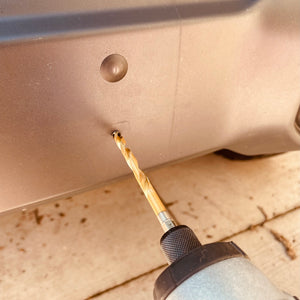 License Plate Hole Plugs — front view