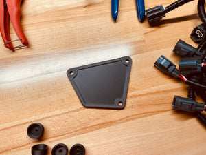 Pontiac Fiero Engine Blower Block-Off Kit — close-up detail