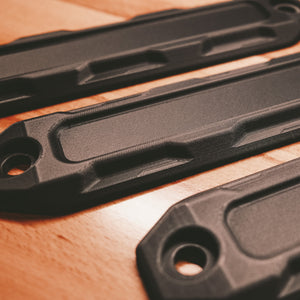 Campsite Carbon Carbon fiber nylon fairlead block off plate 3D Print Winch Warn Jeep Truck Gladiator