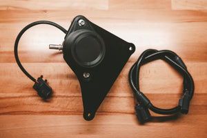 JK/JKU Vacuum Pump Relocation Kit — bracket close-up