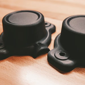 JK/JKU Vacuum Pump Cover — close-up of carbon-fiber nylon finish
