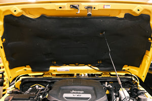 Hood Insulation Clips for Jeep JK/JL/JT — before and after comparison