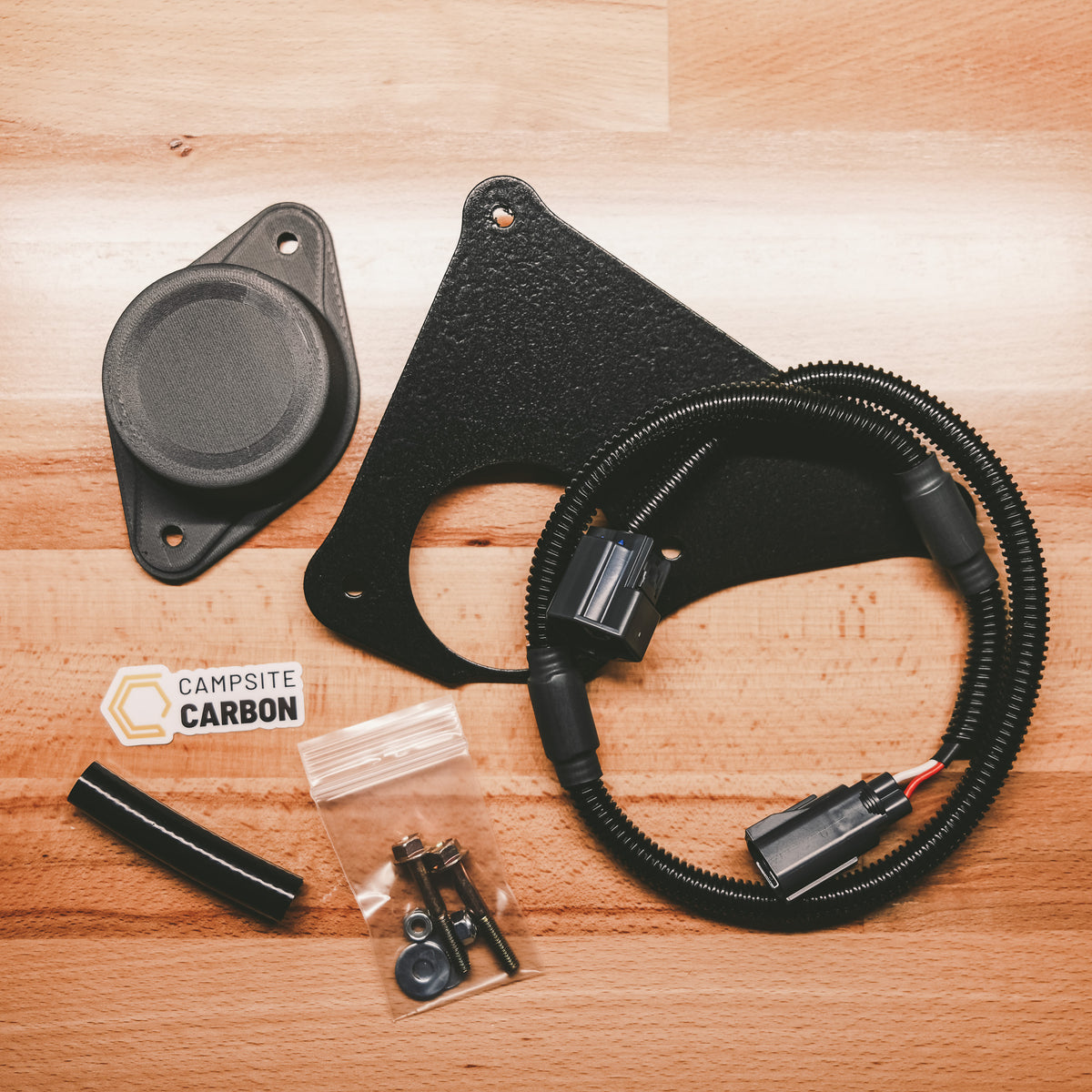 JK/JKU Vacuum Pump Relocation Kit Campsite Carbon